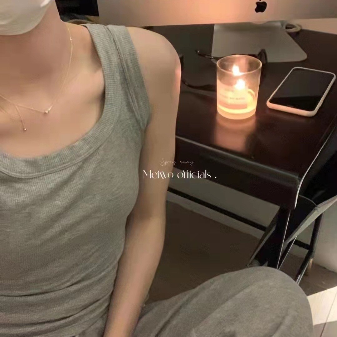 METWO sin costuras japonés puro algodón cómodo transpirable que basa el chaleco exterior anti-exposición cubierta pecho todo-fósforo chaleco para mujeres