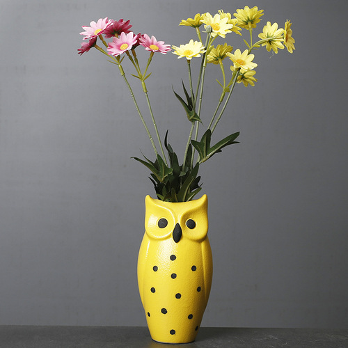Nordic light luxury starry dried flowers with vase creative living room flower arrangement white porcelain flower vessel dining table ceramic vase ornaments