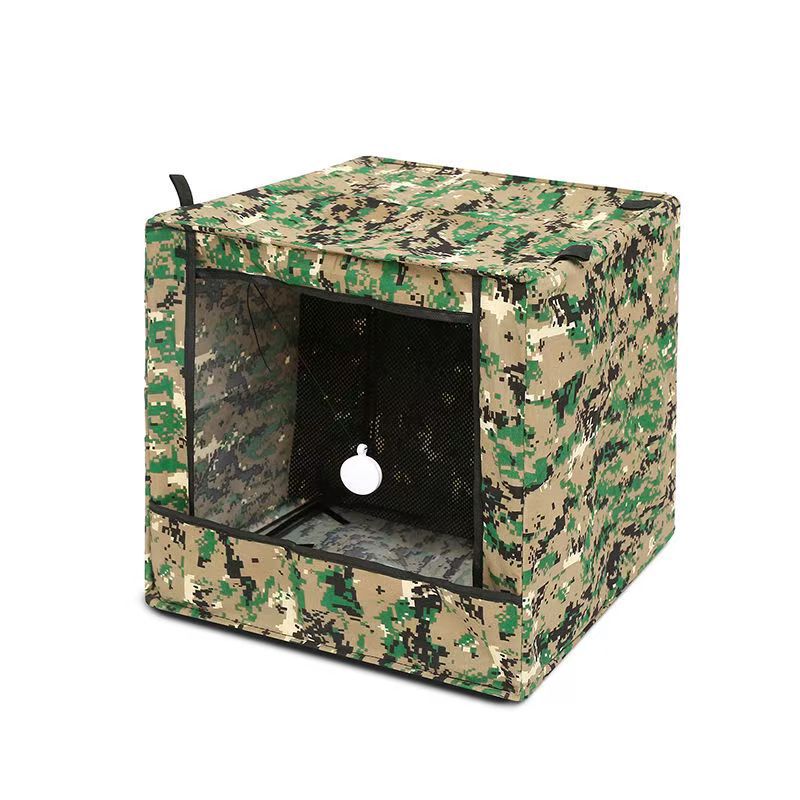 Thickened Camouflage Target Box 40*40 Canvas Manganese Steel Frame with Silencer Cloth Slingshot Target Box Foldableing Factory Direct Sale