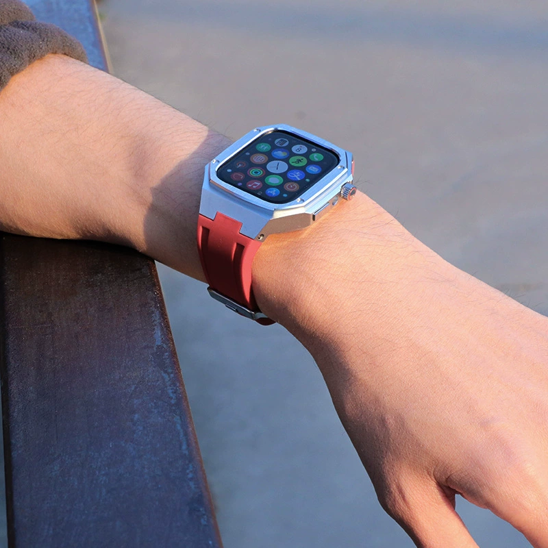 Apple совместимый металлический модифицированный корпус для часов, аксессуар, 44 мм, S8, 7