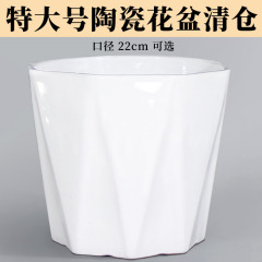 陶瓷花盆家用简约风创意轻奢桌面大口径绿植盆栽红掌绿萝促销