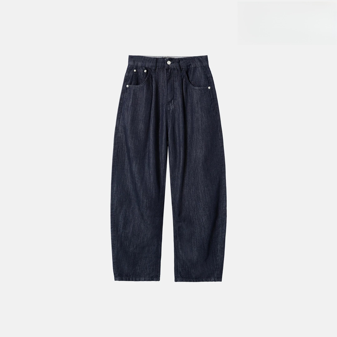 Machete para hombre, color primario, suelta, moda, pantalones casuales de mezclilla de todo fósforo, jeans de color sólido simples anticuados de todo fósforo