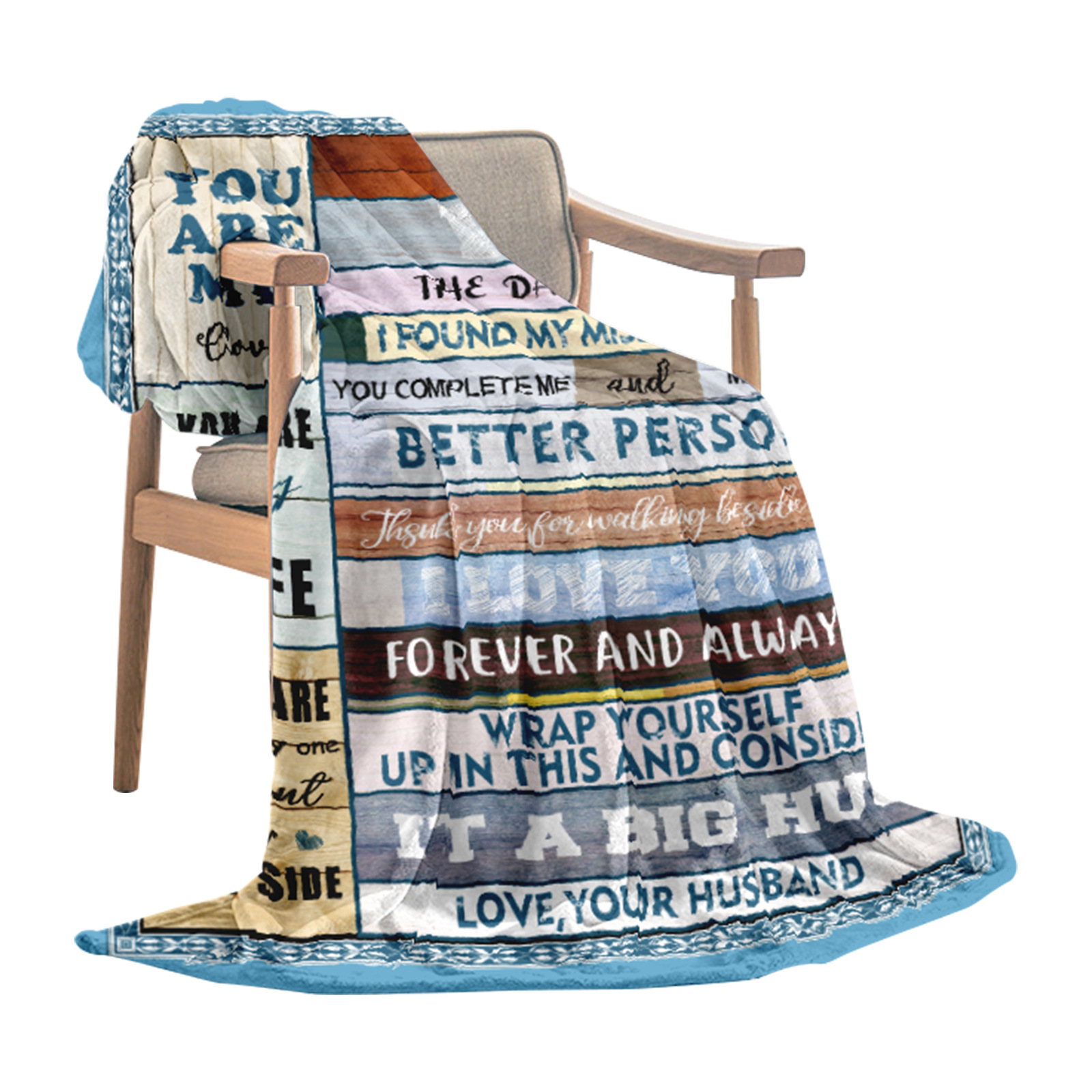 跨境来图亚马逊加厚双面法兰绒 办公室沙发午睡空调节日礼品毛毯