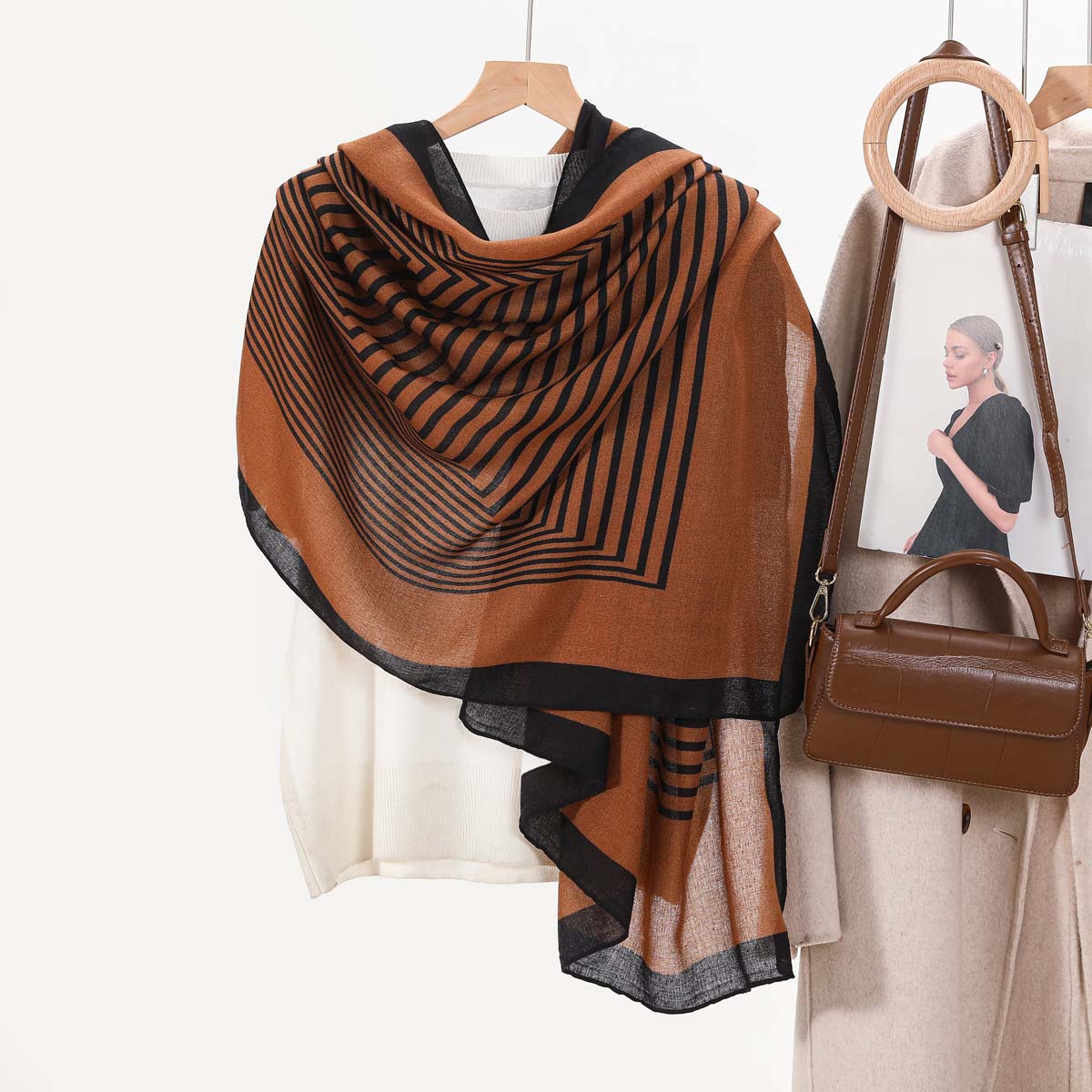 큰 줄무늬 커피