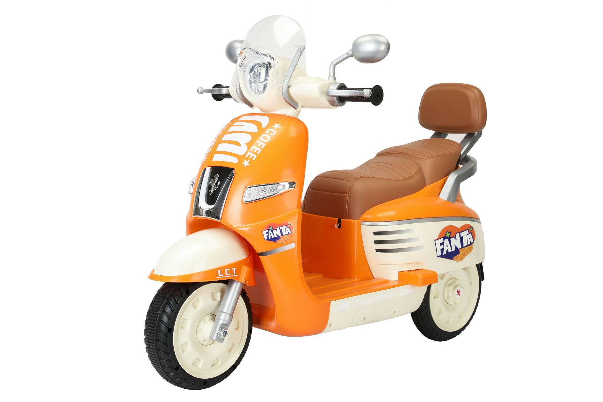 고급 구성 [주황색] 380 모터*2+6v7 배터리+빛과 음악+USB+리모컨+블루투스