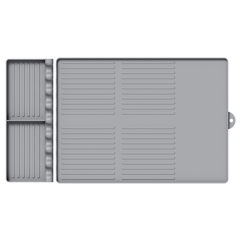 그레이-스트레이트 스트라이프 투인원(바비큐매트+시즈닝매트)