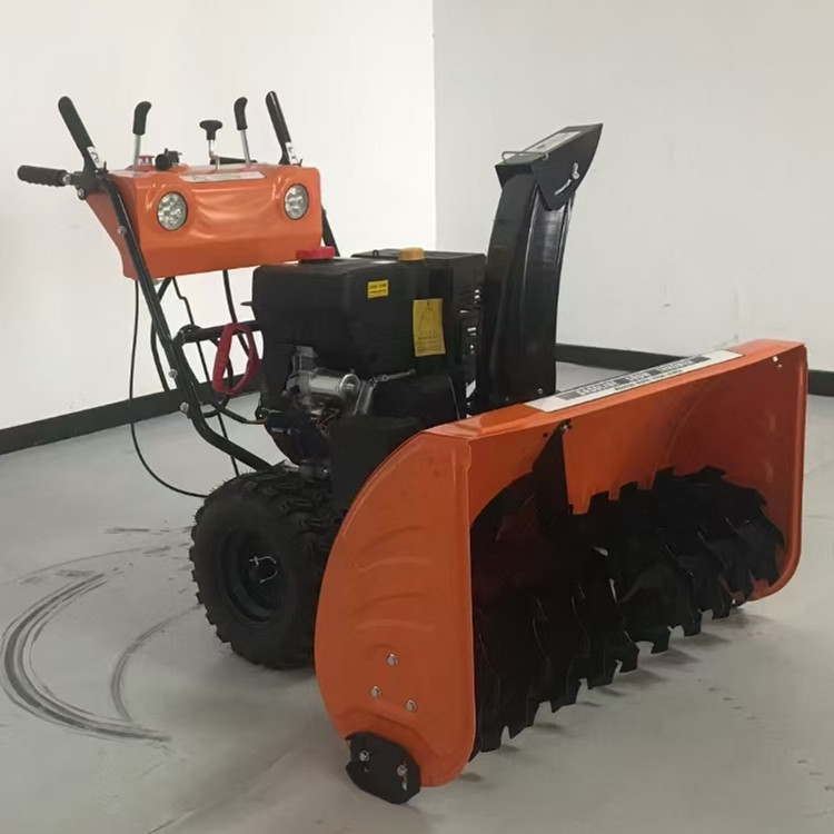 小型汽油自走式清雪机 冬季路面手推式除雪机 小区道路学校扫雪车