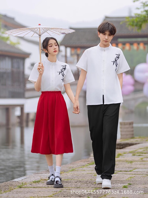 合唱団衣装 中学・高校 新中国風クラス制服 運動会 中国風 卒業写真 五・四セット 表演用|undefined
