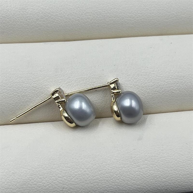 2g Weight Ear Studs Classification 1 Pair Quantity Wedding, Daily Occasion Pearl Pattern All Seasons Season Women's Gender Elegant, Simple Style Style 1 Pair Freshwater Pearl Earrings Pearl Ear Studs 14