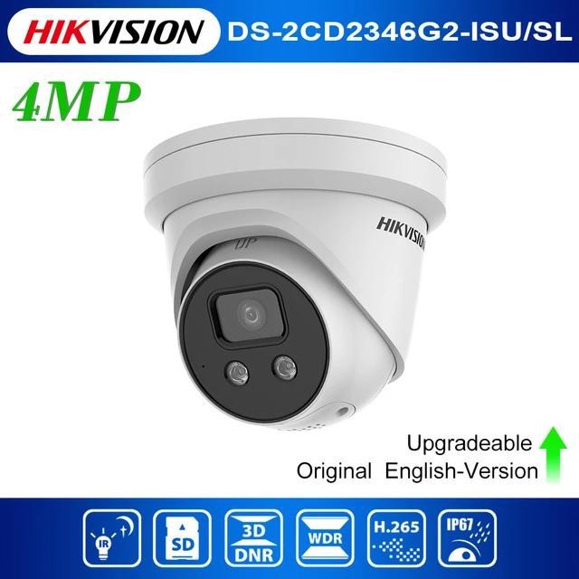 DS-2CD2346G2-ISU/SL海康威视英文机海外版4MP带警戒功能POE全彩