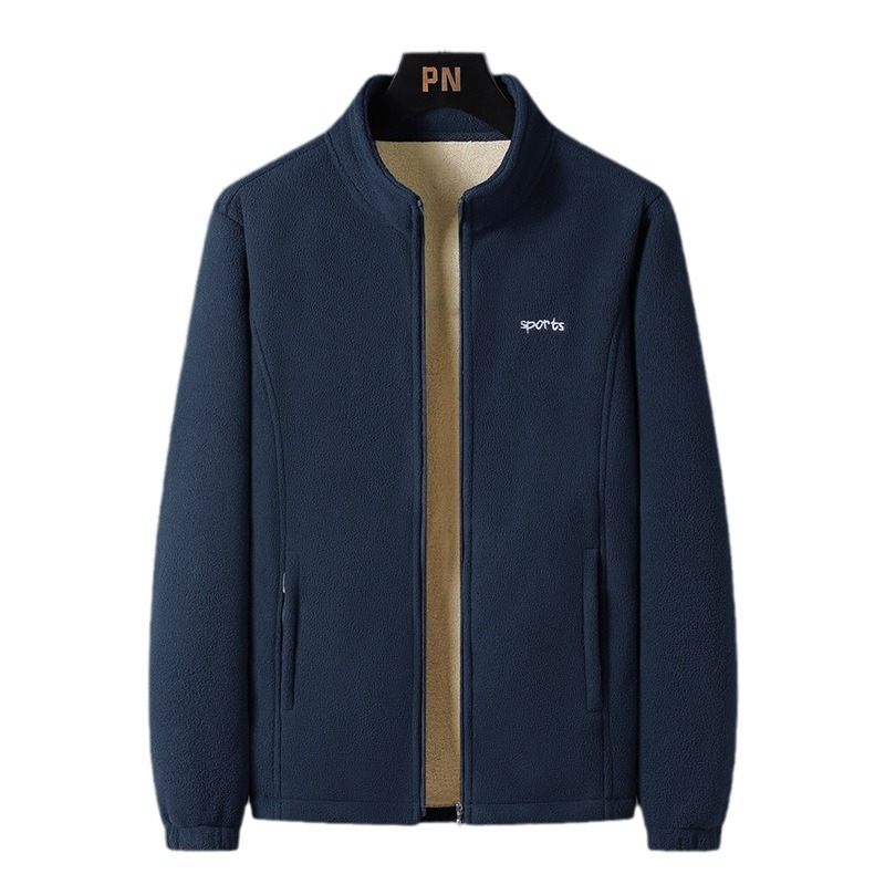 2023 Año Nuevo chaqueta de terciopelo para hombres primavera y otoño invierno tamaño grande engrosado ocio relajado y cálido fuera de otros hombres