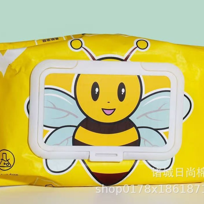 メーカー卸売りのウェットティッシュの小さい蜂の赤ちゃんのウェットティッシュの手の口は大きいカバンでカバーして柔らかくて肌に優しいです。|undefined