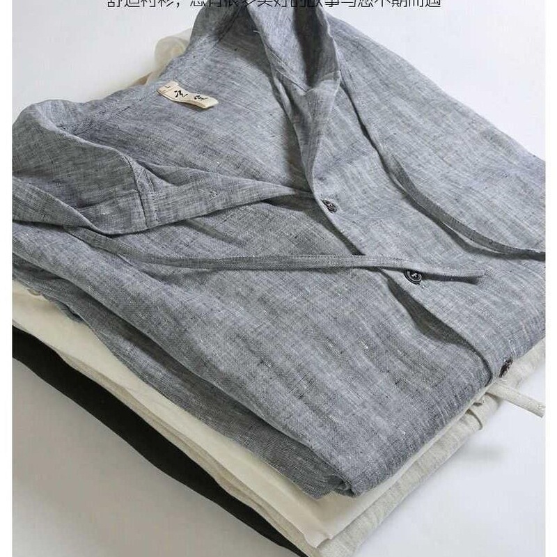 Spring/Summer New Hooded Long-Sleeve Solid Color Linen Shirt for Men, Thin Loose Fit, Youth Fashion Cotton-Linen Sun Protection Shirt Spring/Summer New Hooded Long-Sleeve Solid Color Linen Shirt for Men, Thin Loose Fit, Youth Fashion Cotton-Linen Sun Protection Shirt