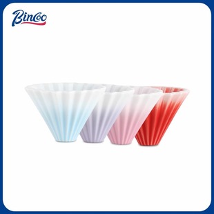 Bincoo Gradient Origami Filter Cup Coffee Filter Paper Hand Brewed Coffee Filter Cup Cake Filter Cup Ceramic Coffee Extraction Cup