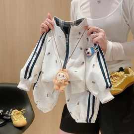 2025新款秋装外套套装男女童亲子装立体玩偶外套两件套有吊牌现货