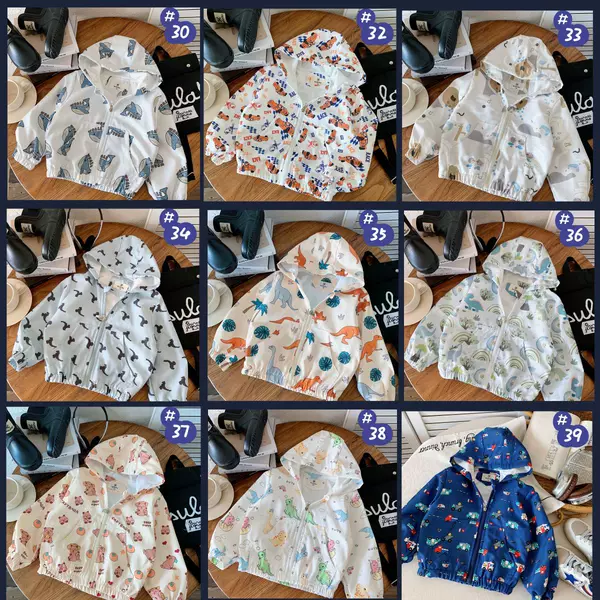 Factory Direct Supply 2026 New Children's Spring and Autumn Korean Style Windbreaker Jacket for Boys, Short Zipper Cartoon Windbreaker