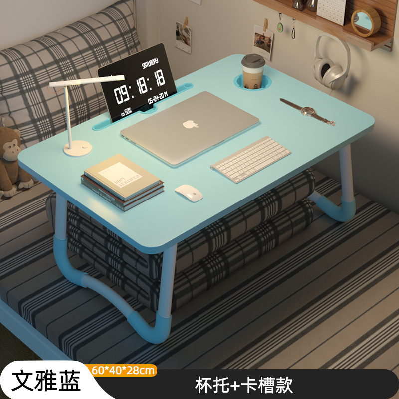 ベッドデスク折りたたみ式小さなテーブル学習ラップトップ折りたたみテーブル怠惰な家庭用出窓学習テーブル|undefined