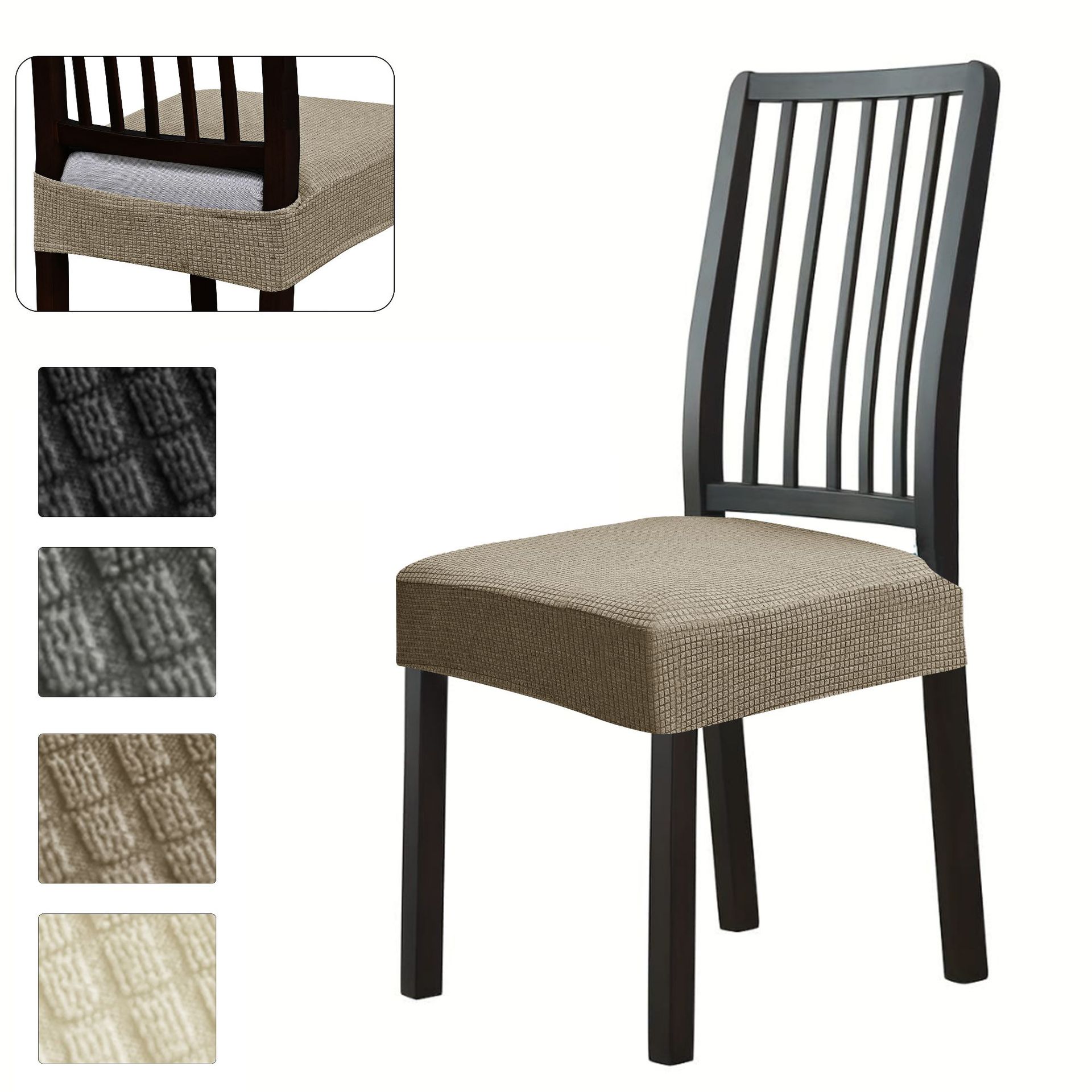 Amazon transfronterizo impermeable agitación de lana doble cubierta de silla elástica cubierta de silla de hotel de maíz elástico cubierta de taburete universal cubierta de silla