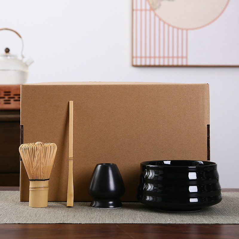 Matcha tazón té taza Matcha cepillo cien Benli taza de té Té juego de té Dinastía Song juego de té Matcha herramienta traje caja de regalo japonés