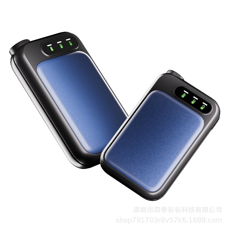 国境を越えた新しい懐中電灯磁気ハンドウォーマー超薄型ハンドヘルドミニベビーウォーマースプリットツーインワンポータブル|undefined
