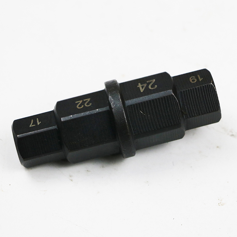 Reparación de motocicletas, herramienta de llave de desmontaje, manguito de desmontaje para el husillo de la rueda delantera, manguito hexagonal de la caja de cambios del automóvil
