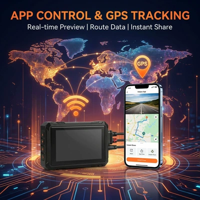 Motorcycle Dashcam with Gps, Motorcycle driving recorder