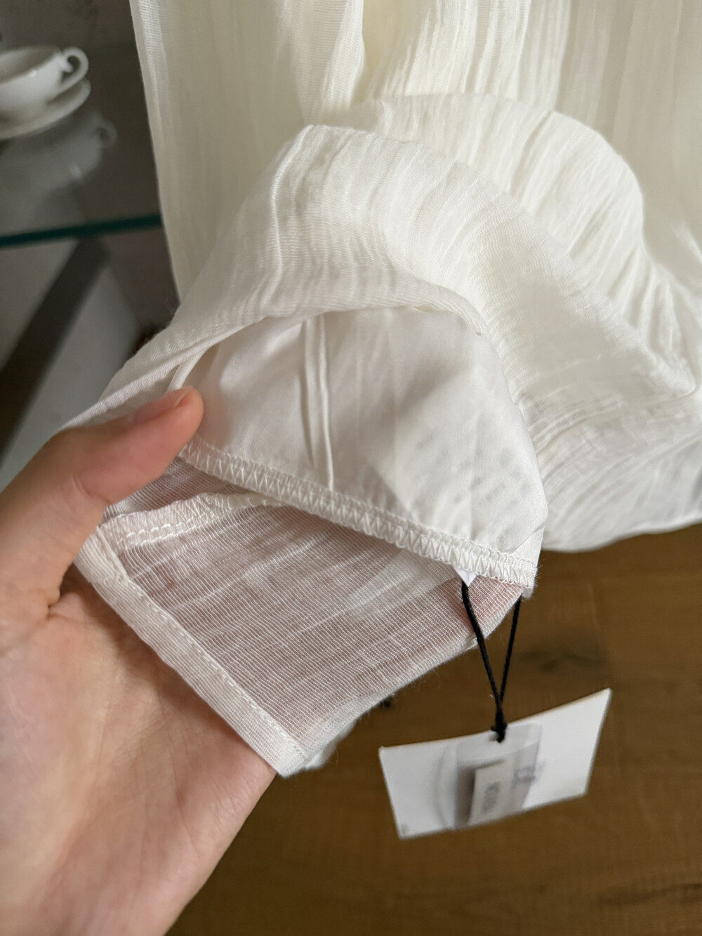 Đầm maxi nữ không tay chất liệu Tencel phong cách nghỉ dưỡng Hàn Quốc — trắng sữa, Bột cam, xanh lá cây chi tiết 19