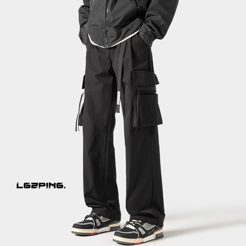 Outdoor Windproof And Waterproof Men's Tactical American-style Functional Parachute Pants, New Spring Straight Loose_voghion.com