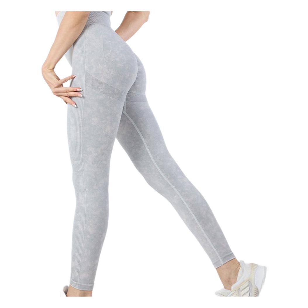 Pantalones de fitness de cintura alta con abdomen sin costuras transfronterizos, pantalones de yoga de cadera de melocotón para mujer, pantalones ajustados deportivos para correr y montar