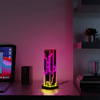 New cross border RGB colour Architecture Cube bedroom Study decorate led Acrylic black Cuboid Table lamp