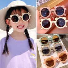 兒童眼鏡2023新款墨鏡女童小孩防紫外線太陽鏡男童女孩寶寶潮時尚