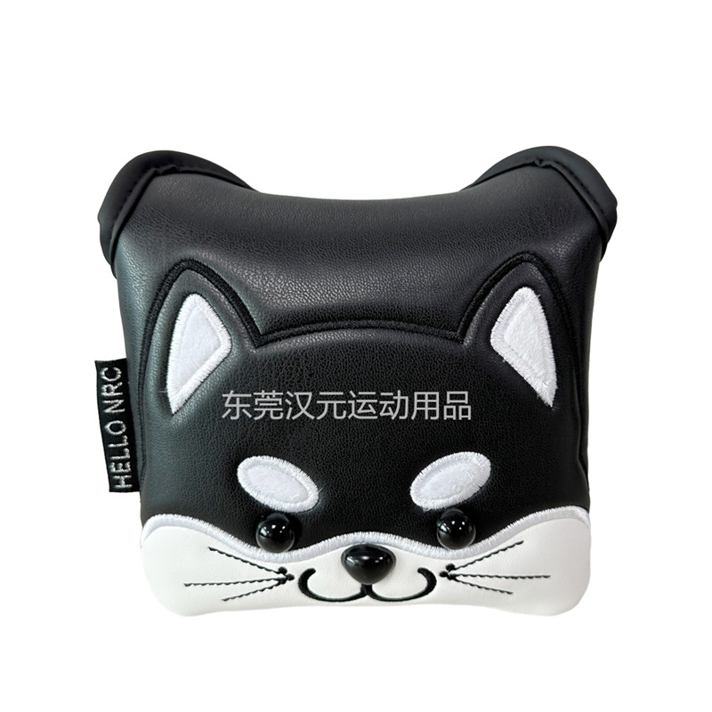 メーカー卸売り韓国クロスボーダーゴルフクラブカバー保護カバー鉄棒カバー柴犬アウトドアスポーツ部品黒