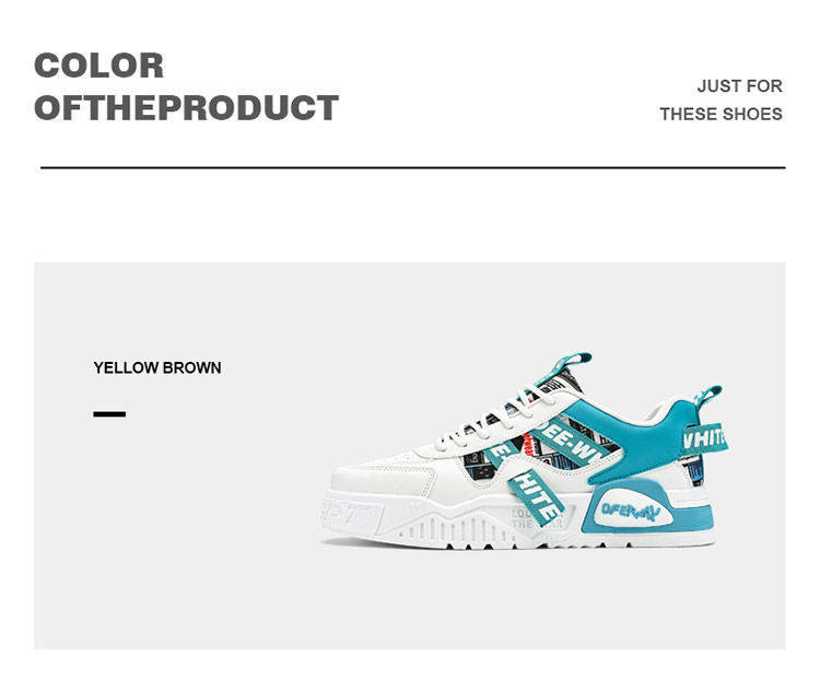 Giày thể thao nam màu trắng thoáng khí đế dày phong cách Hàn, giày sneaker đa năng thắt dây — E161 trắng đen, Màu Kaki E161 chi tiết 4