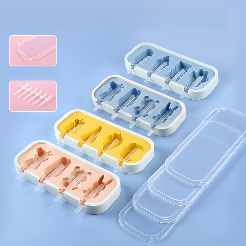 Ice Cream Mold Food Grade Silicone Household Homemade Ice Cream Ice Cream Sorbet Grinder Children's Cheese Stick Model