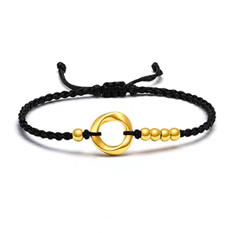 뫼비우스 + 금구슬 팔찌 5개 (약 0.38g)