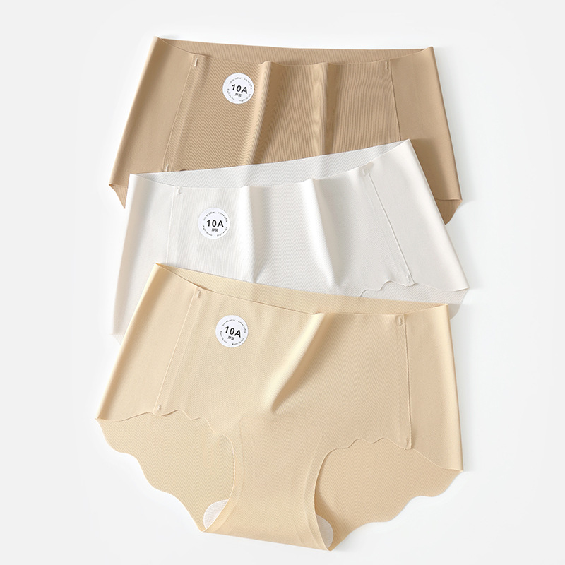 Women's New 10A Anti-bacterial Cotton Crotch Bag Hip Skin-friendly Breathable Mid-waist Women's Triangle Shorts