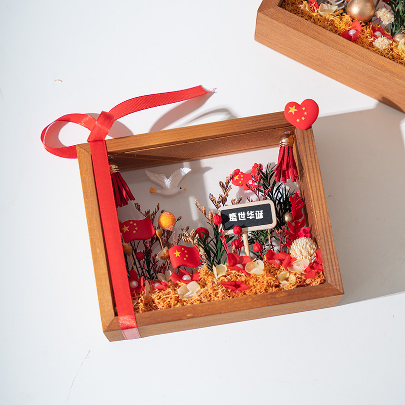 建国記念日 DIY 素材パッケージ プリザーブドフラワー フォトフレーム 全国トレンド 手作り 親子チームビルディング|undefined