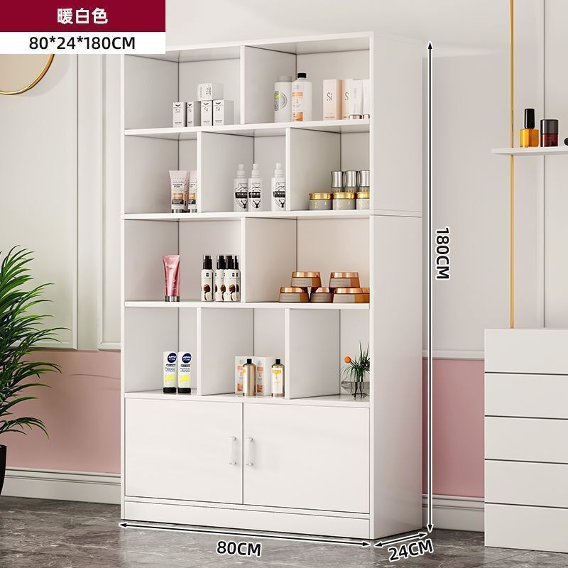 美容院产品展示柜超厚货架化妆品展示柜货柜展示架落地多层置物架|undefined