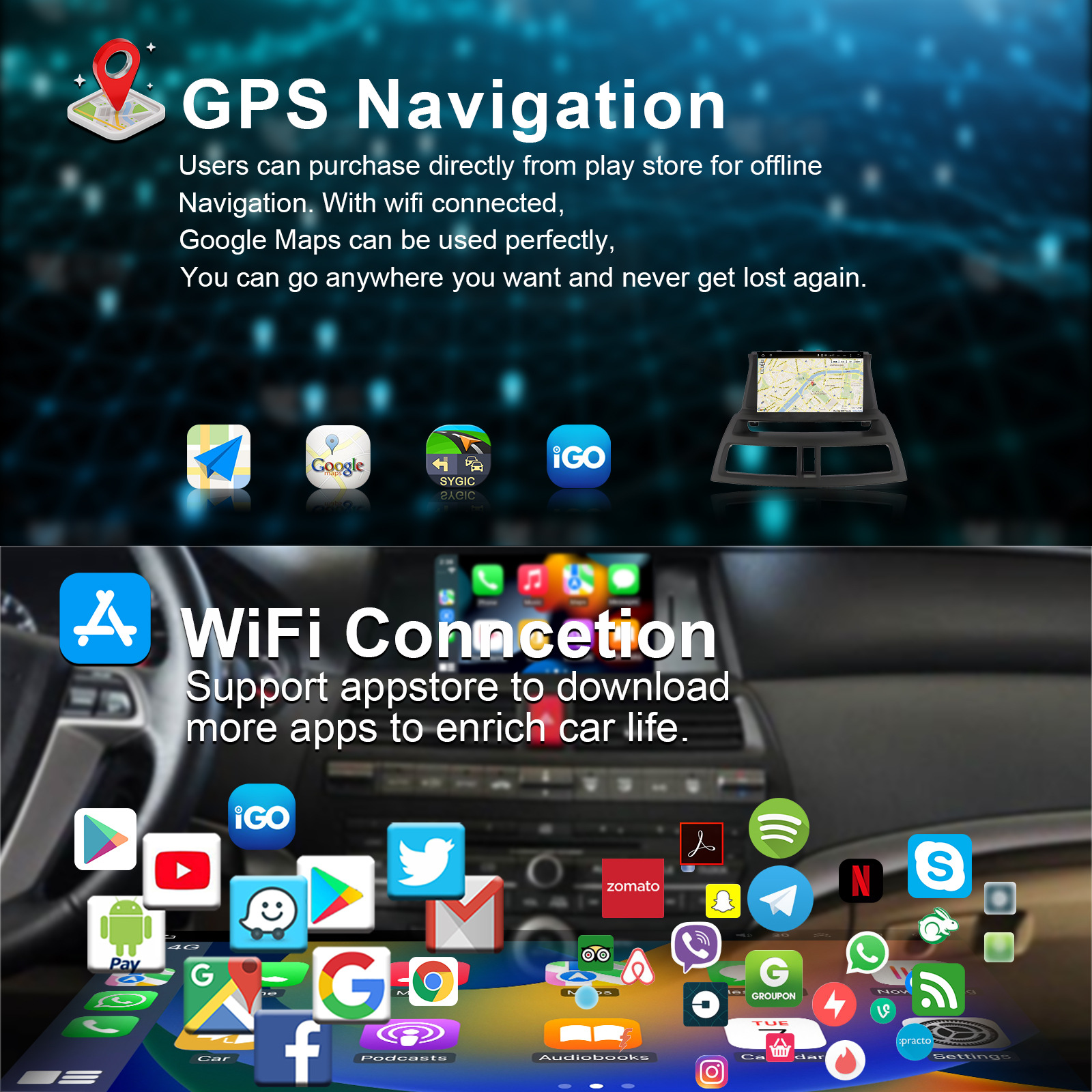 For Honda Accord 2008-2012 high with 12.1 inch central control display car Android smart navigator