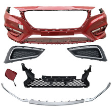 适用于新款MG6名爵6前保险杠前唇前保下格栅雾灯框前保下装饰条