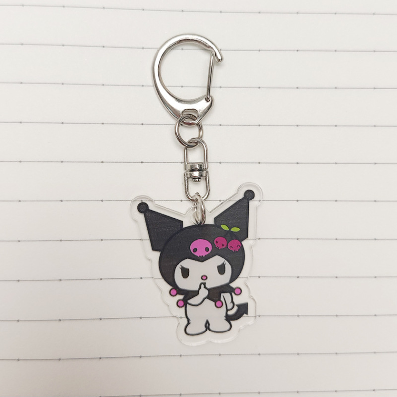メーカー卸売りの爆発的なアクリルストラップ日系アニメかわいい筆袋バッグ小ストラップ学生のキーホルダー飾り|undefined