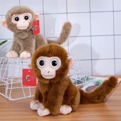 Simulation Monkey Golden Silk Monkey Plush Doll Toy Figure Zoo Decor Plush Toy Wholesale