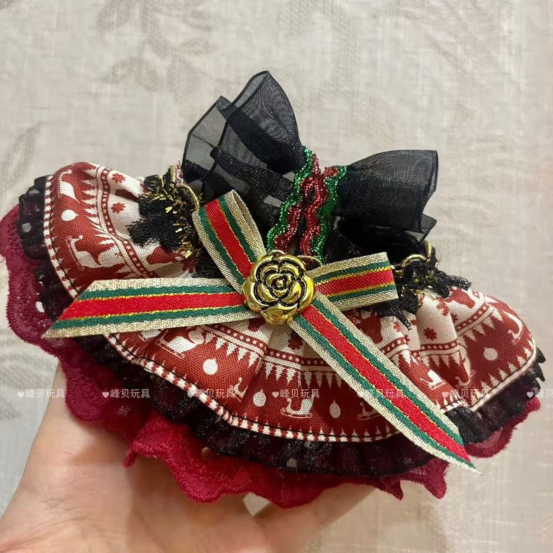 新款雪莉玫裙子珍珠蝴蝶结蕾丝边裙子毛绒公仔辅料【仅售衣服】|undefined