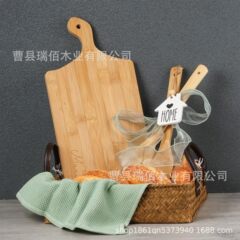 竹無垢材まな板新築祝いギフト家庭用まな板ハンドル付きポータブル竹木製フルーツまな板ステーキボード