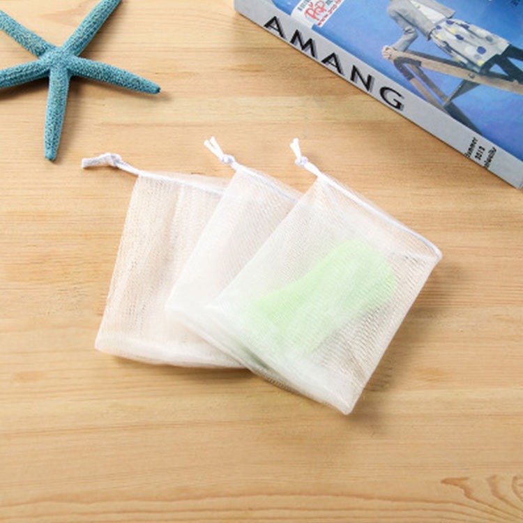 Bubble net small white rope bubble net handmade soap clean face net…
