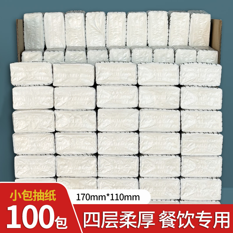 Manhua Tissue Paper 100 Packs Bulk Pack for Catering and Stall Use, Hotel Restaurant Small Pack Paper Towels, Whole Box Economical Pack Manhua Tissue Paper 100 Packs Bulk Pack for Catering and Stall Use, Hotel Restaurant Small Pack Paper Towels, Whole Box Economical Pack