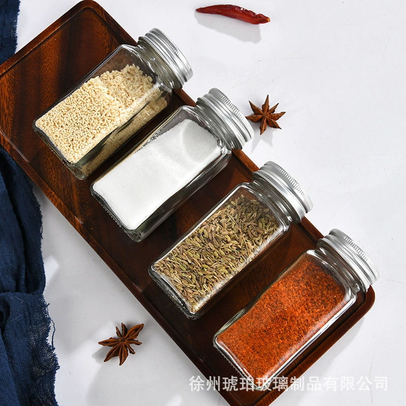 Стеклянная банка для специй (Sifang), печатная баночная банка для специй, крышка из металла герметичная
