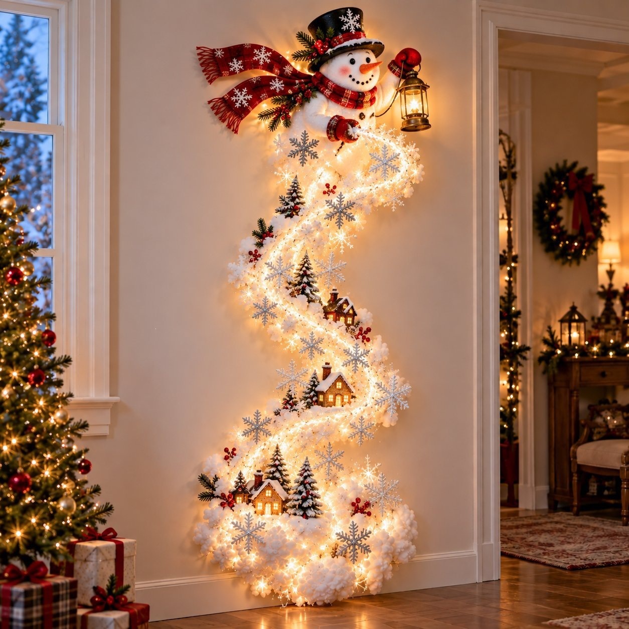 Cross - Border Pocket Christmas Magic Trail Wall Light Christmas Magic Wall Light