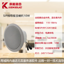 sip天花板喇叭10W吸顶音箱办公室工厂车间隧道网络IP广播喇叭喊话