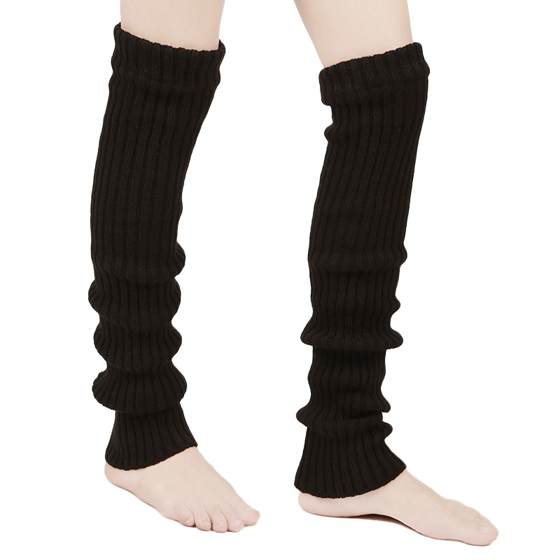 Beinwärmer Gestrickte Warme Yoga-Socken Für Frauen Frühlingssport Über Dem Knie Leggings_voghion.com